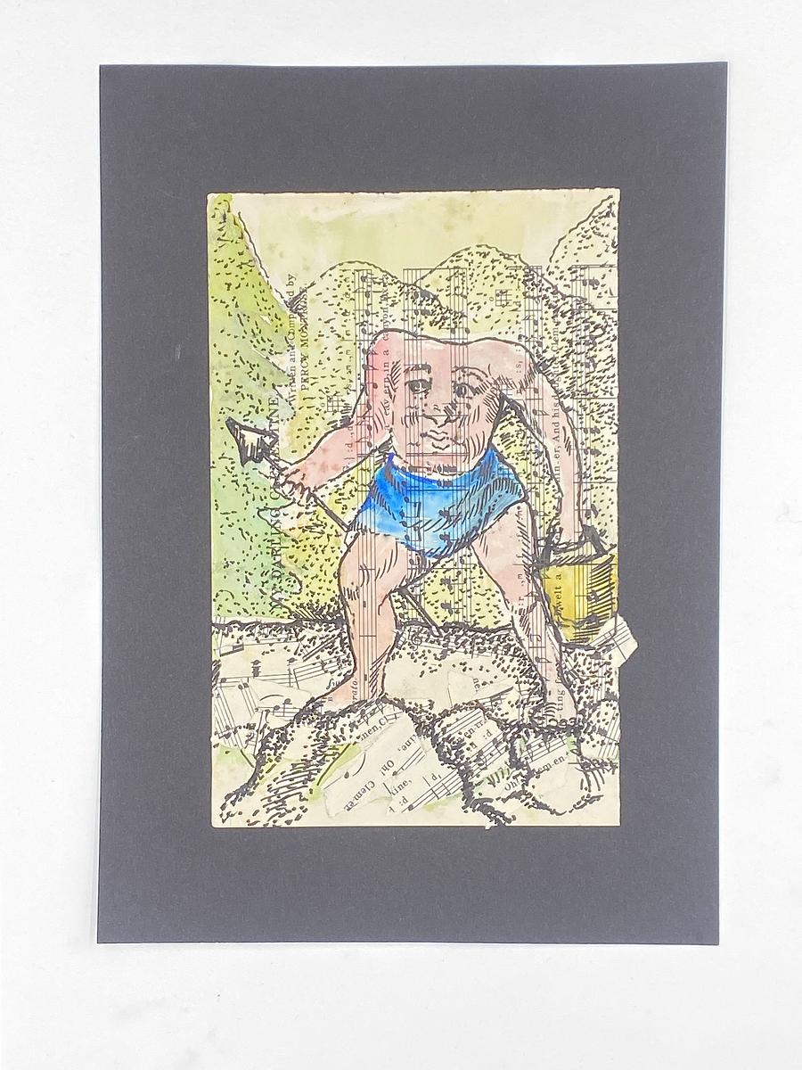 Mixed Media, up-cycled  paper, ibis Byzantine art, Sydney Contemporary