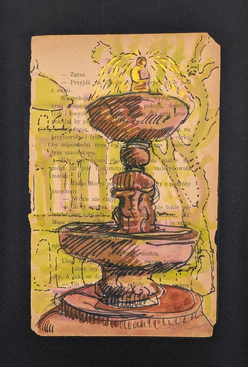 felt marker up cycled paper