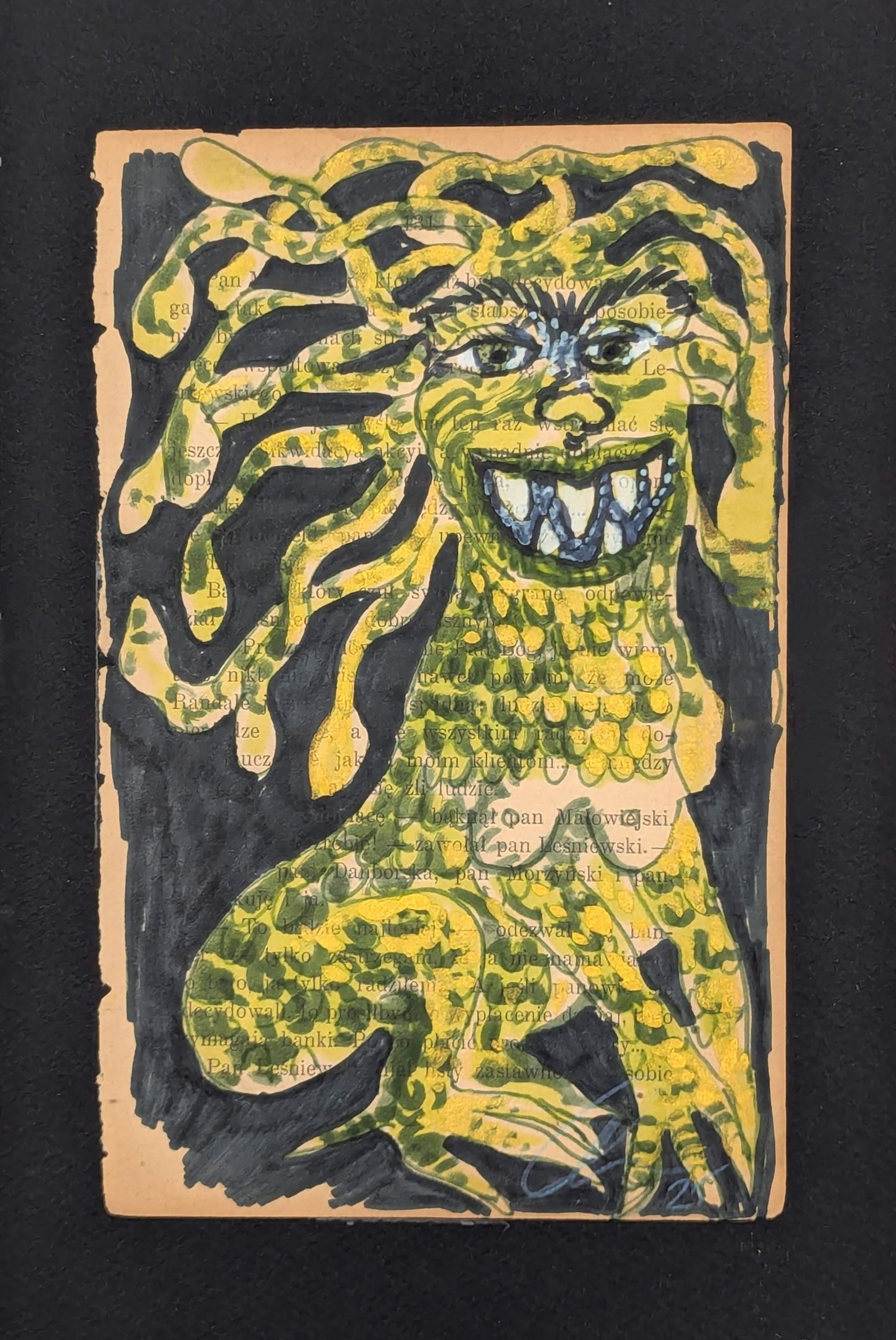 felt marker up cycled paper Byzantine