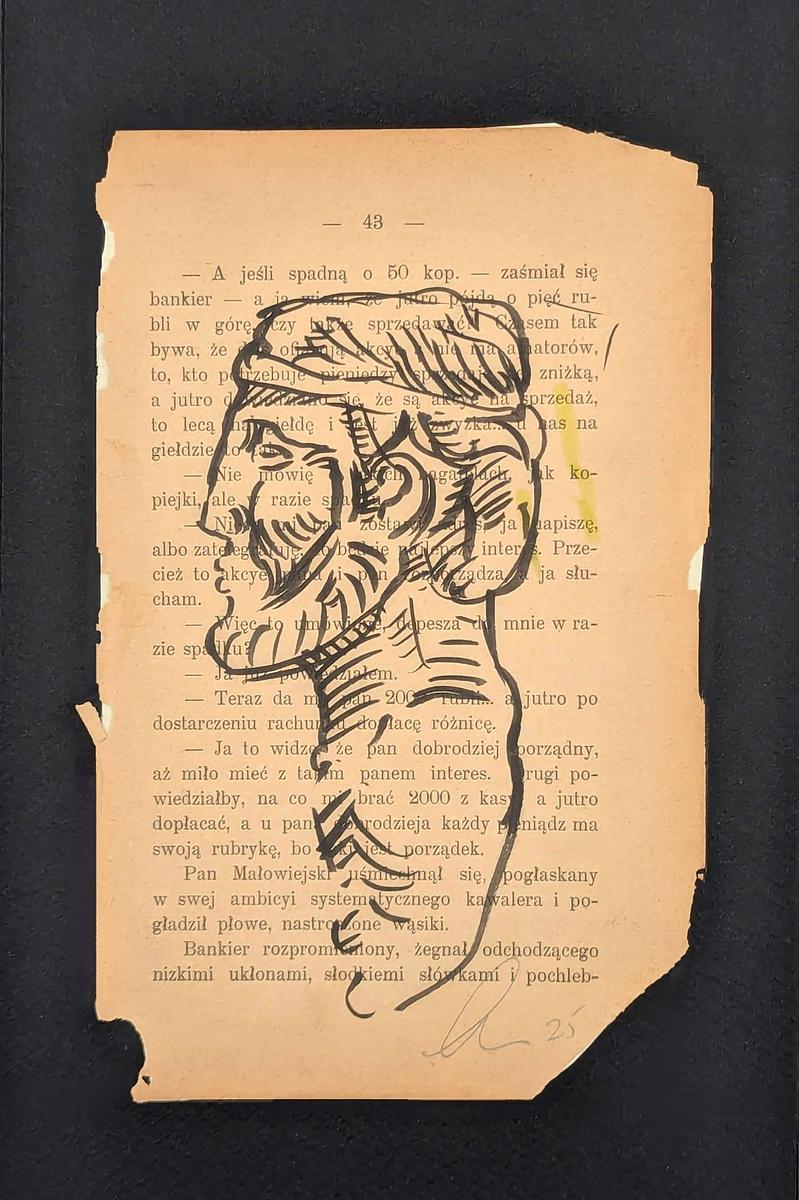 felt marker up cycled paper, mythology