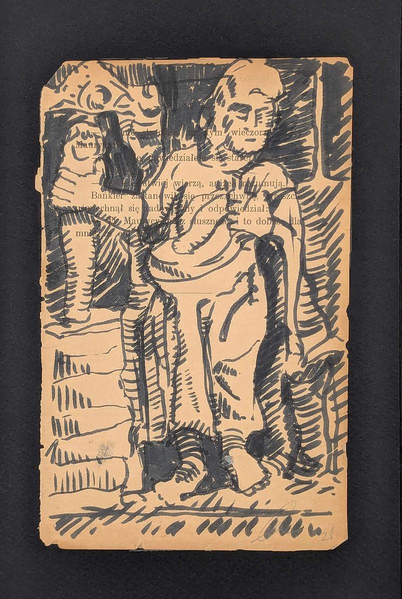 felt marker up cycled paper, mythology