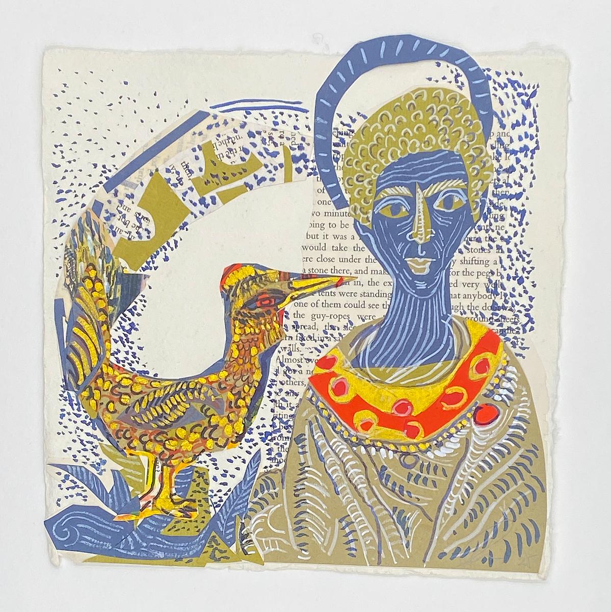 Mixed Media, up-cycled & handmade paper, ibis Byzantine art, Sydney Contemporary