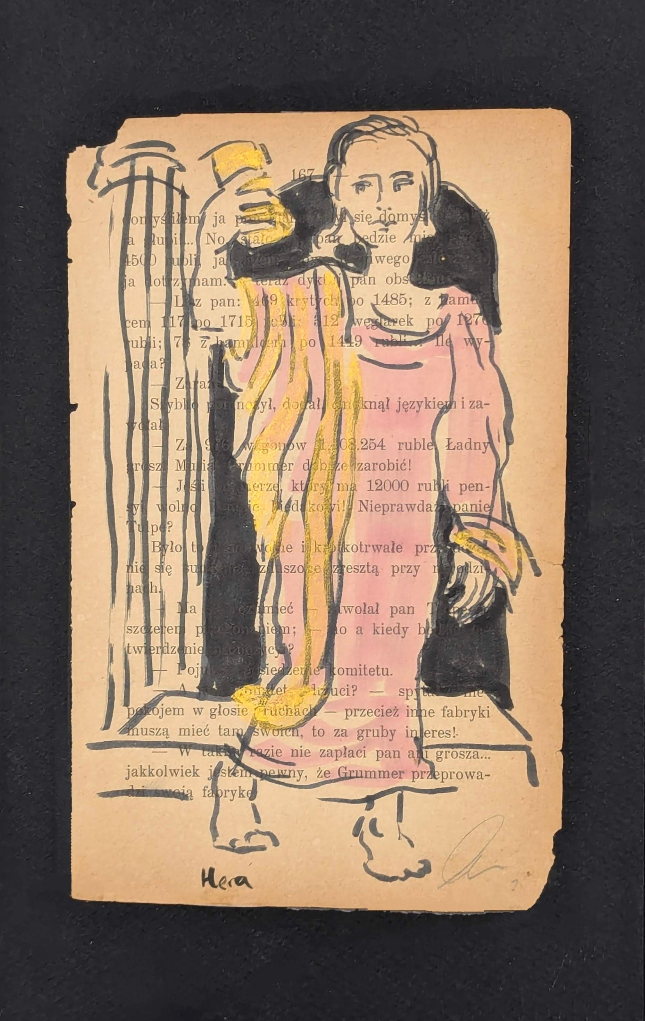 felt marker up cycled paper Hera