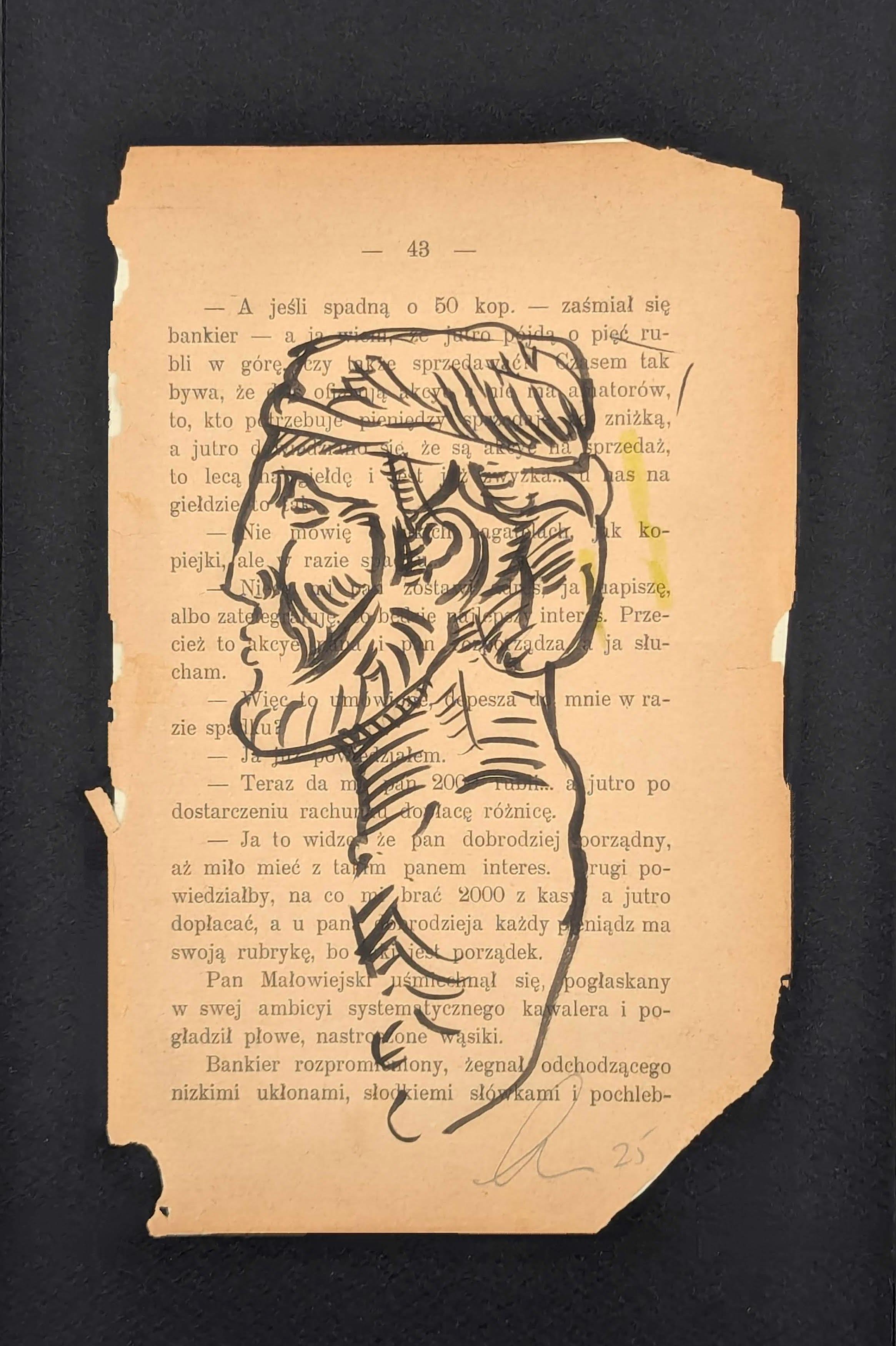 felt marker up cycled paper, mythology