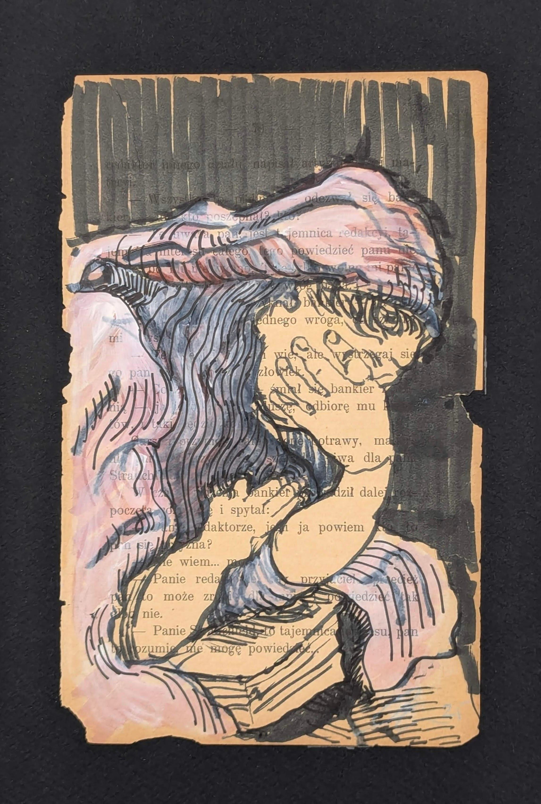 felt marker up cycled paper Byzantine