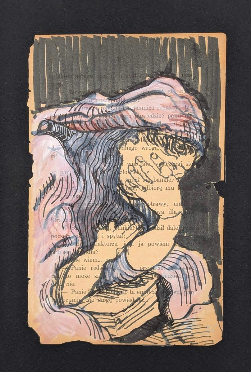 felt marker up cycled paper Byzantine