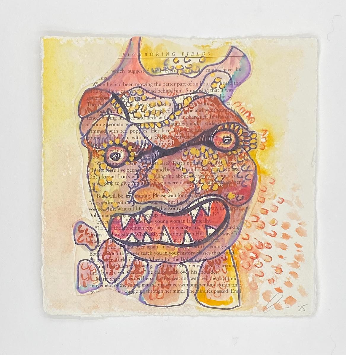 Mixed Media, up-cycled & handmade paper, ibis Byzantine art, Sydney Contemporary