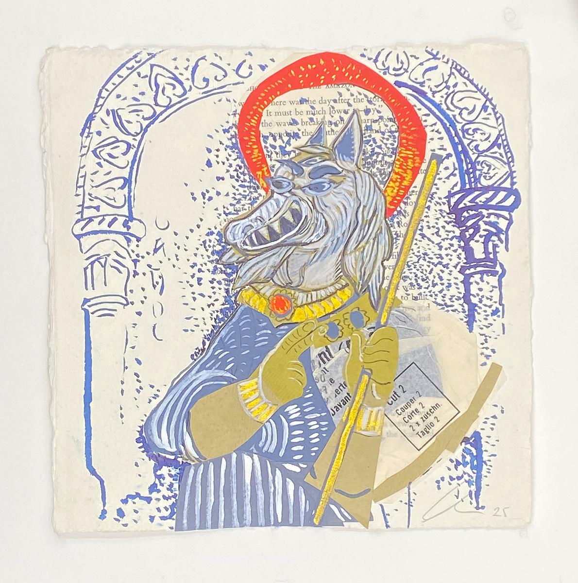 Mixed Media, up-cycled & handmade paper, ibis Byzantine art, Sydney Contemporary