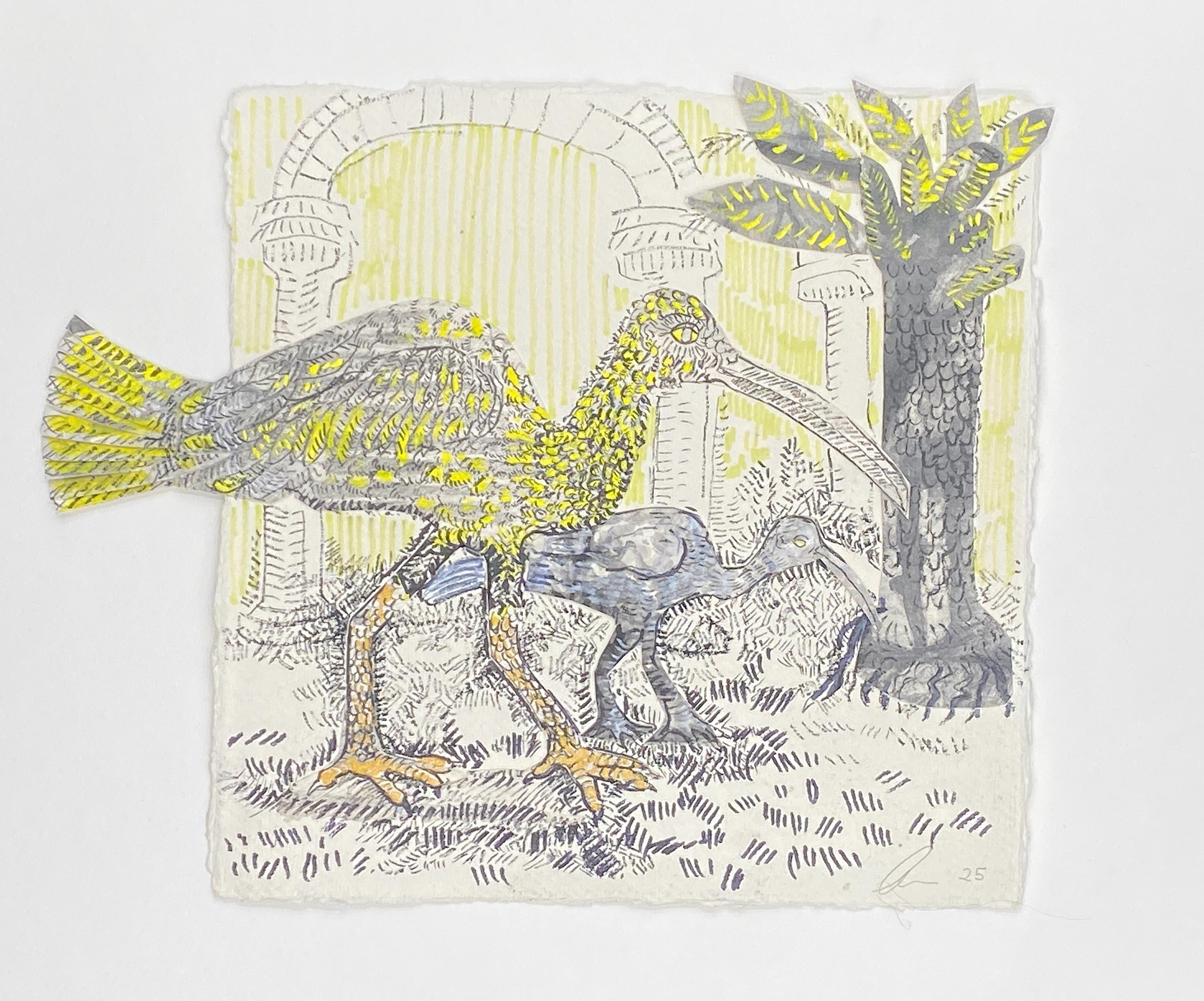 Mixed Media, up-cycled & handmade paper, ibis Byzantine art, Sydney Contemporary, 