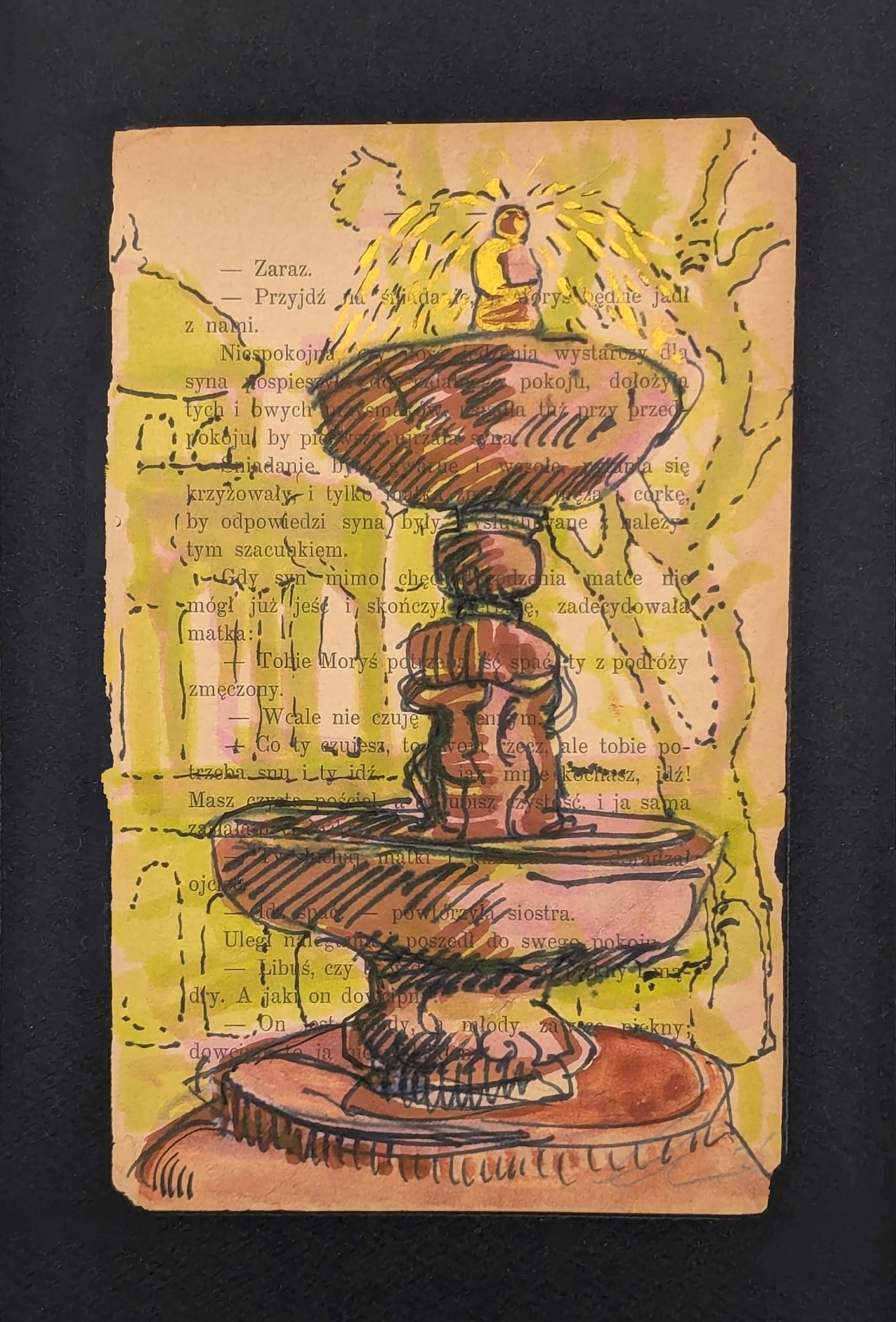 felt marker up cycled paper